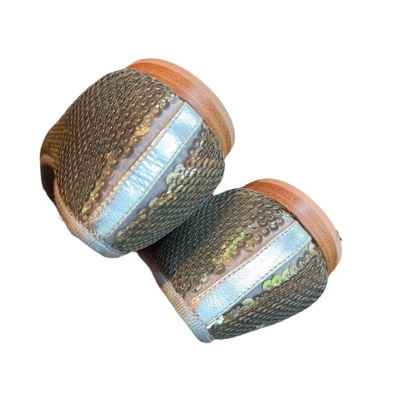 PRADA gold sequin flats, size 38 EU, VGC - Picture 13 of 14